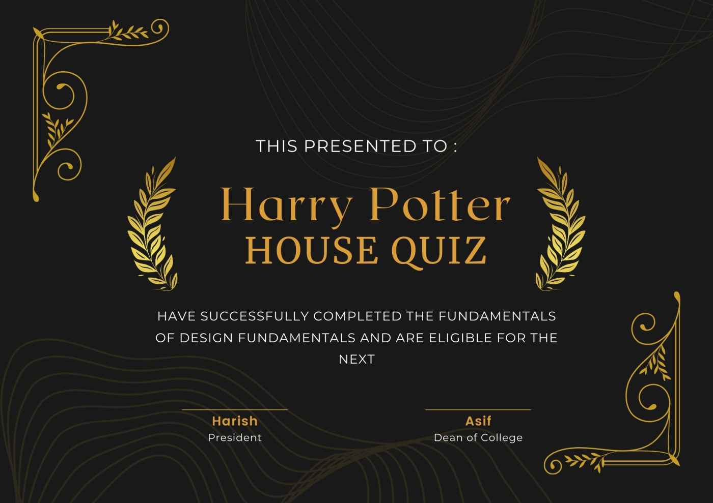 Harry Potter quiz